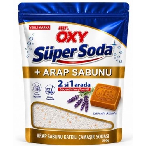 Mr Oxy Süper Soda Arap Sabunlu Çamaşır Sodası 500g