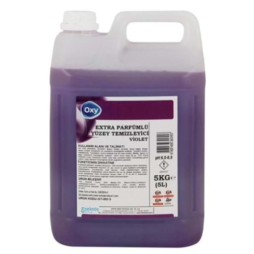 Oxy Parfümlü Yüzey Temizleyici Violet 5Kg GT-017 5