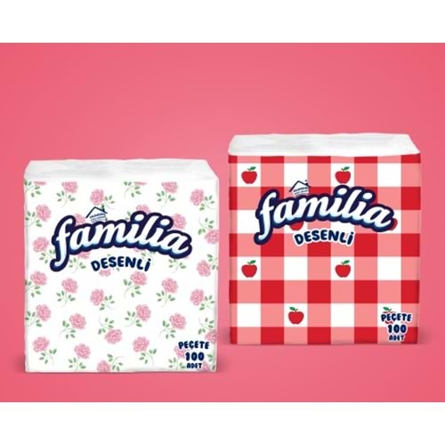 Familia Desenli Peçete 100lü*24pk