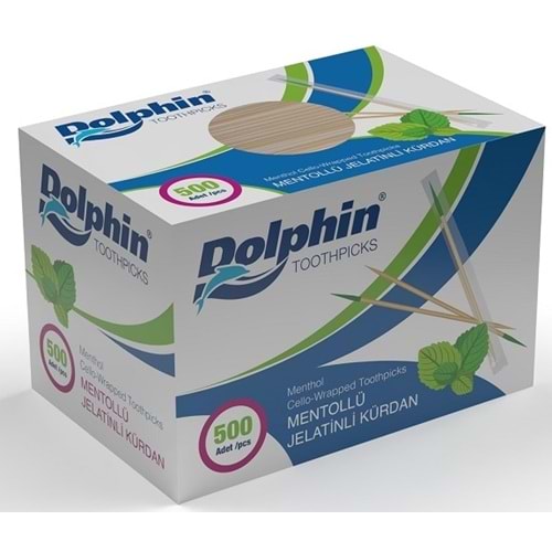 Dolphin Mentollü Jelatinli Kürdan 500lü