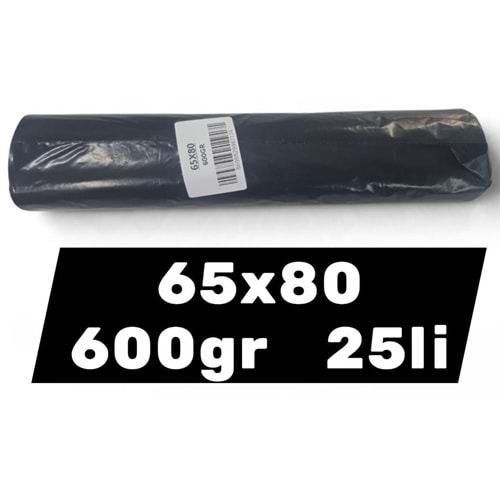 Yücel End. 600gr 65x80 Büyük Çöp Poşeti 25li