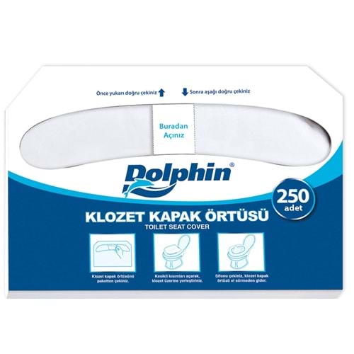Dolphin Kağıt Klozet Kapak Örtüsü 250li*20pk