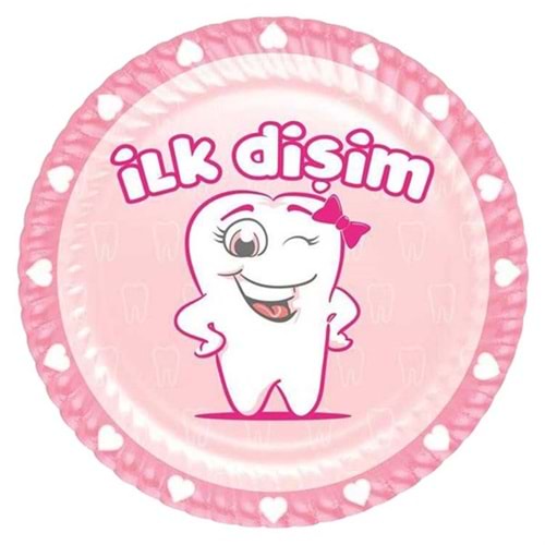 Roll-Up Party Dreams İlk Dişim Pembe Tabak