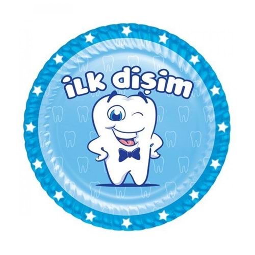 Roll-Up Party Dreams İlk Dişim Tabak Mavi