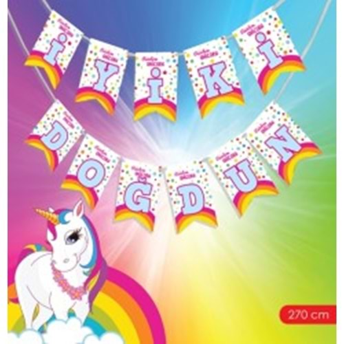 Kikajoy Unicorn İyiki Doğdun Uzar Yazı 0623