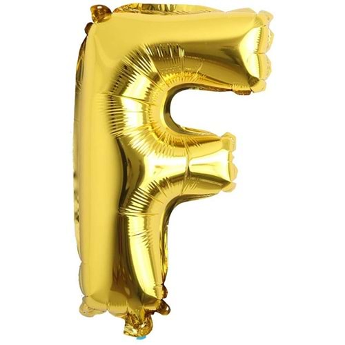 Rps Folyo Harf Balon Gold 'F' 16 Inc