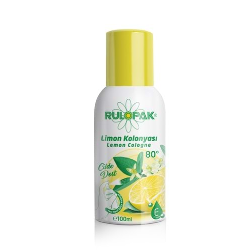 Rulopak Limon Kolonya Tüp Sprey 100ml R3084 R800019