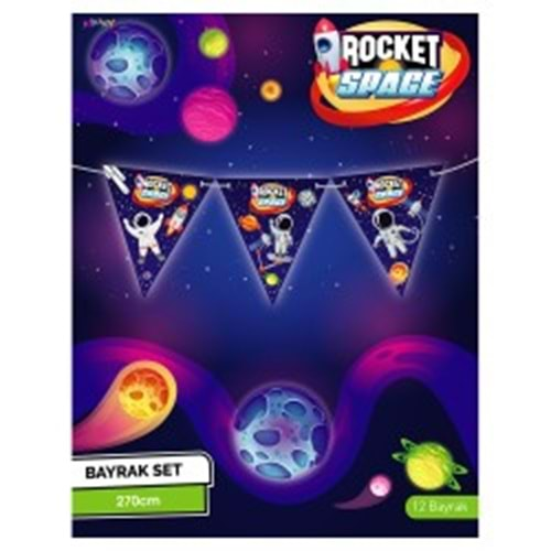 Rocket Space Üçgen Flema