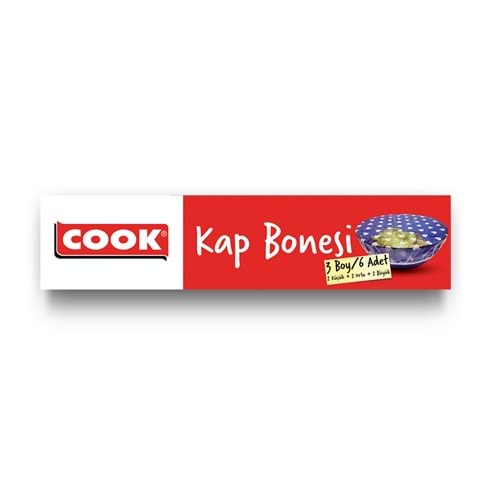 Cook Kap Bonesi 6lı (2Küçük+2Orta+2Büyük)