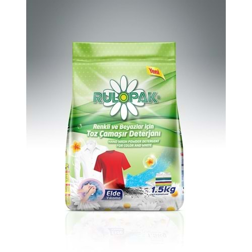 Rulopak Renkli&Beyaz Elde Toz Deterjan 1,5kg