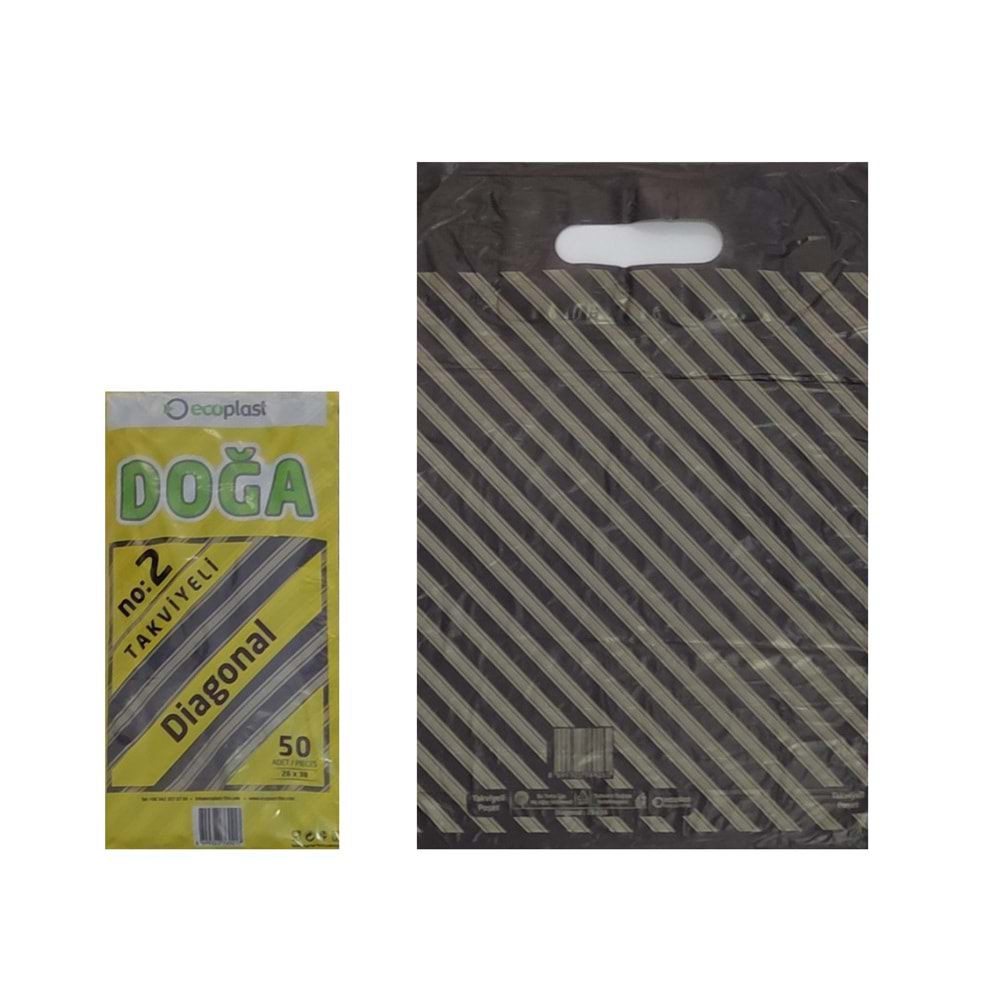 Diagonel 26x38 2No Takviyeli Poşet
