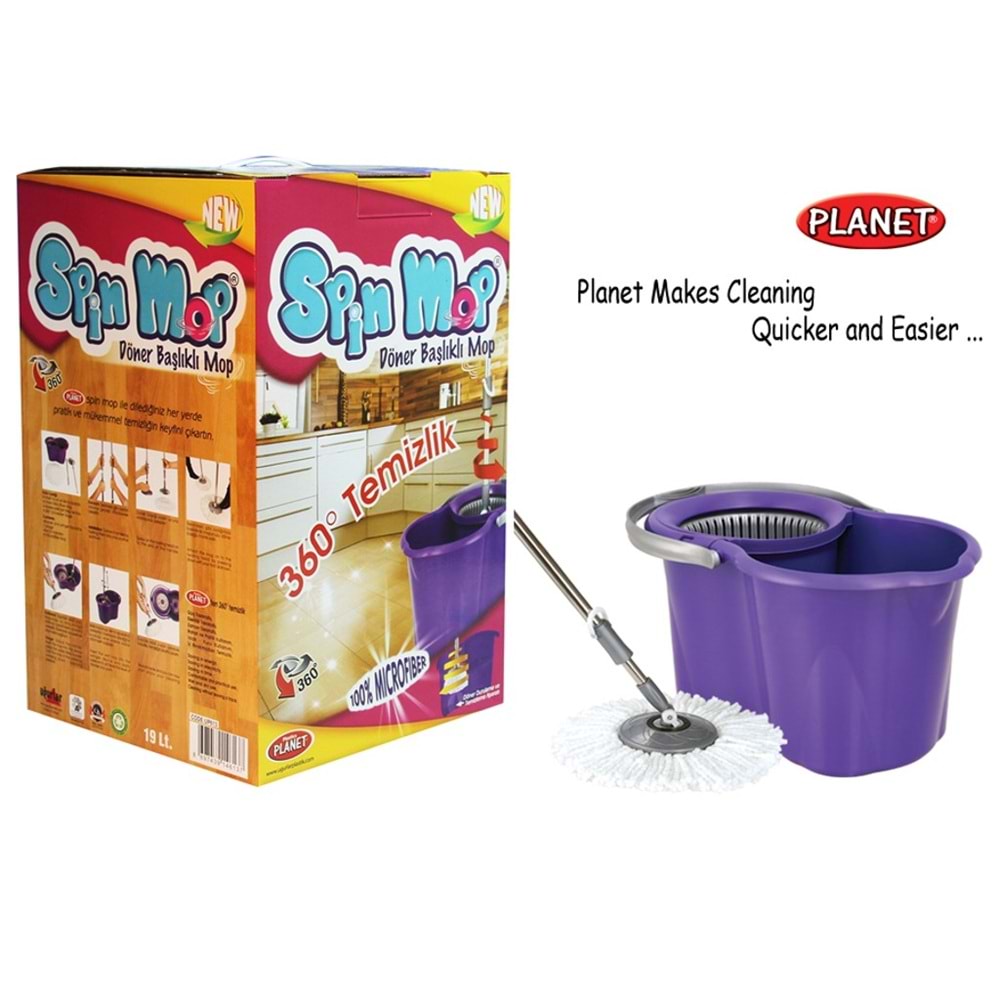 Planet Spin Mop Clasik Dönerli Set