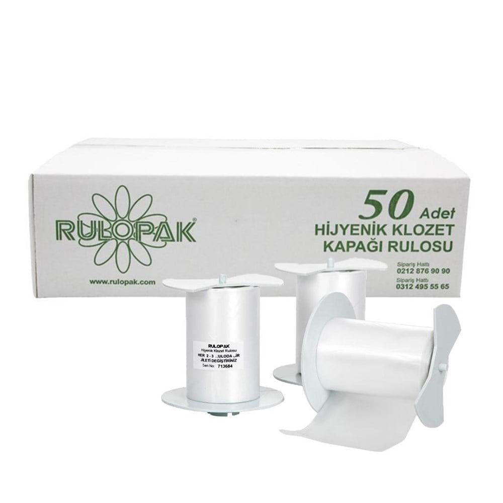 Rulopak Sensörlü Hijyenik Klozet Kapağı Rulosu 50'li R100101