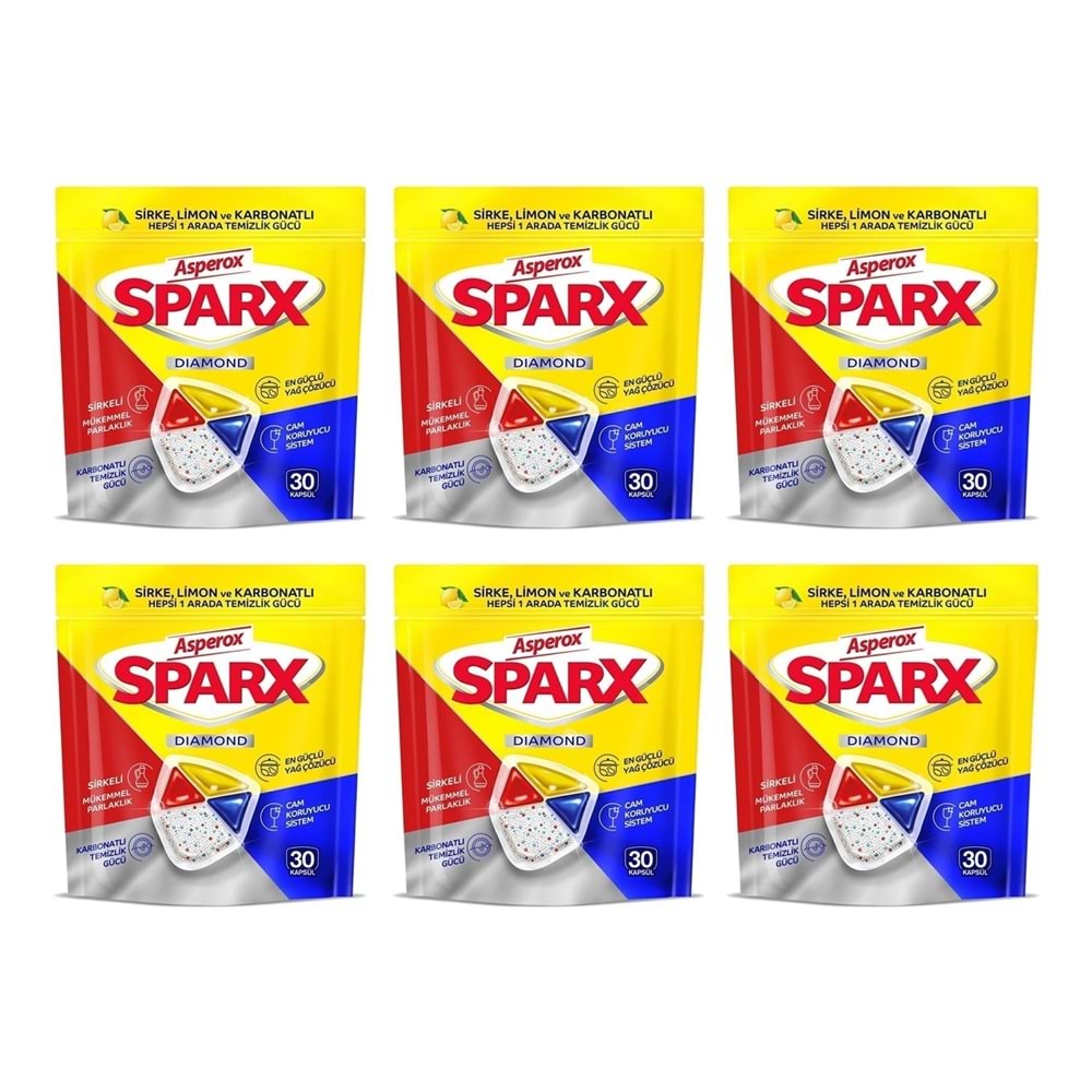 Asperox Sparx Bulaşık Makinesi Kapsülü 30 Yıkama