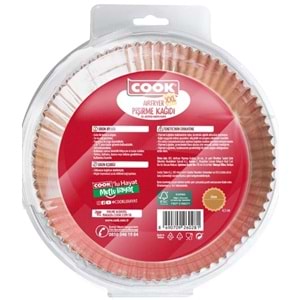 Cook Airfryer Pişirme Kağıdı XXL 25 Adet 20 Cm