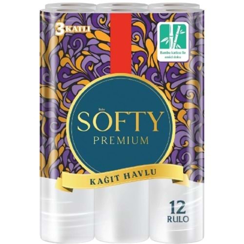 Softy 3Katlı Kağıt Havlu 12lı*4pk