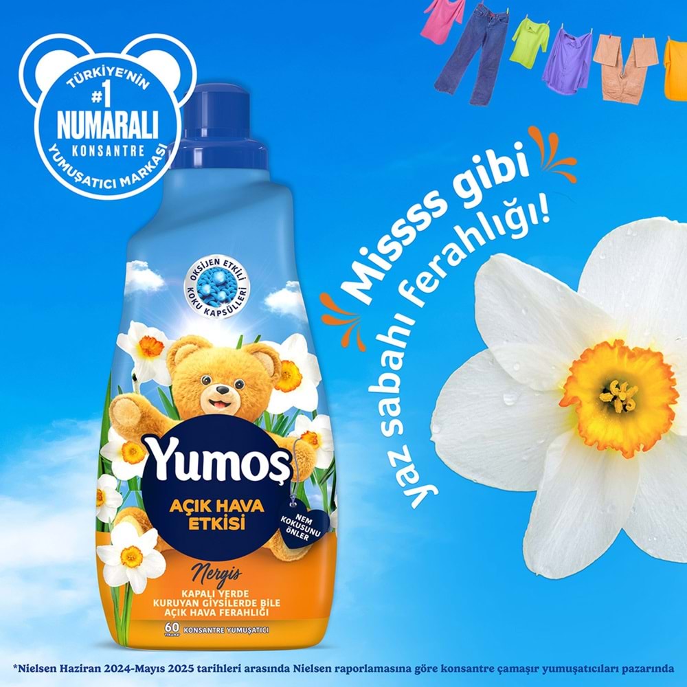 Yumoş Extra Çamaşır Yumuşatıcı 1440ml Nergis