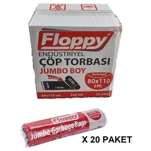 Floppy End. 80x110 Jumbo Çöp Poşeti 300gr K*20