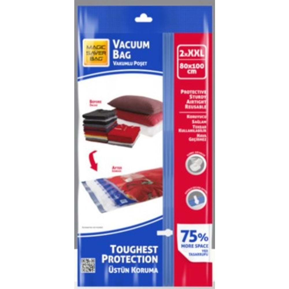 Magic Saver Bag Vakum Poşet 2*XXL 80x100 (K*6)
