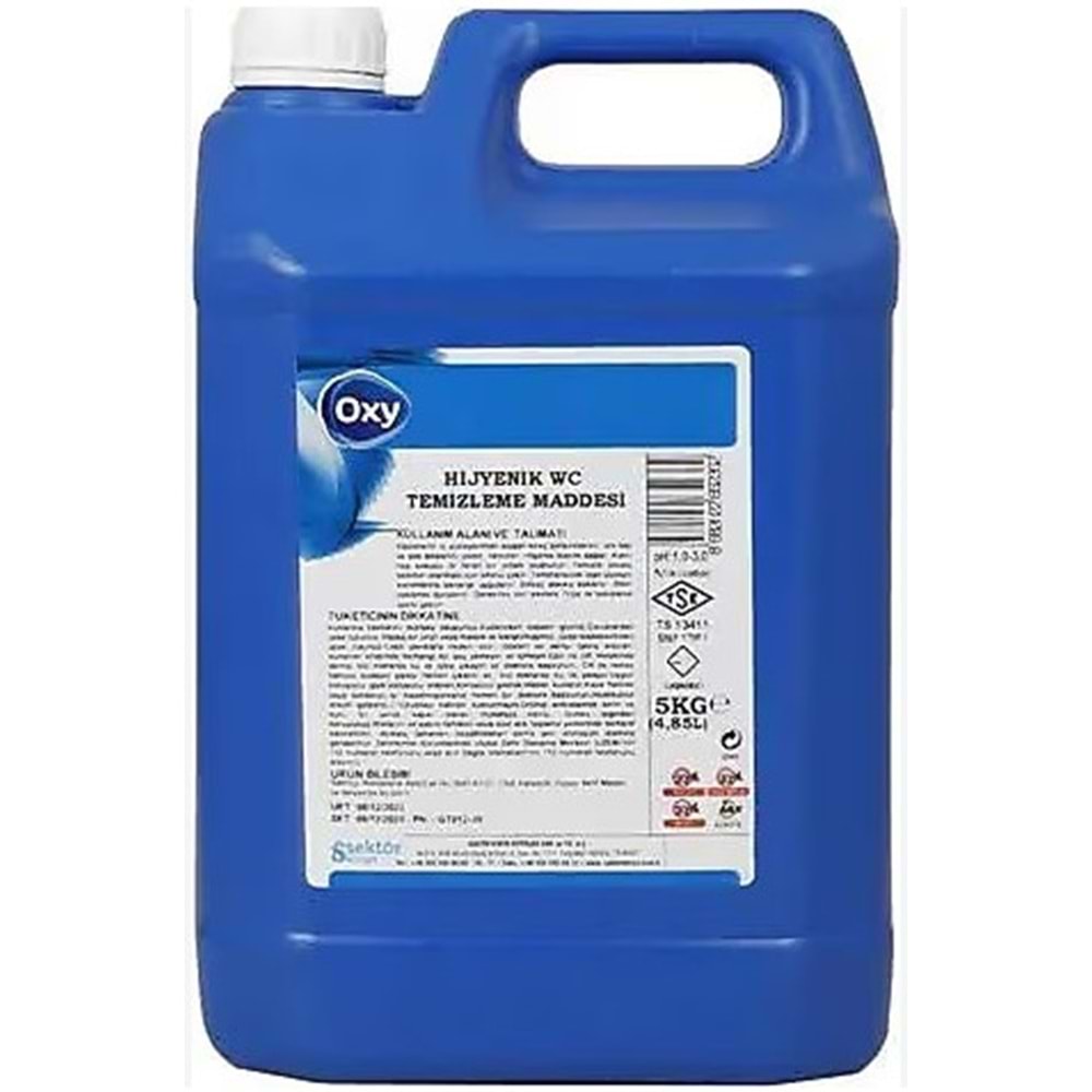 Oxy Hijyenik Wc Temizleme Maddesi 5Kğ GT-012 5
