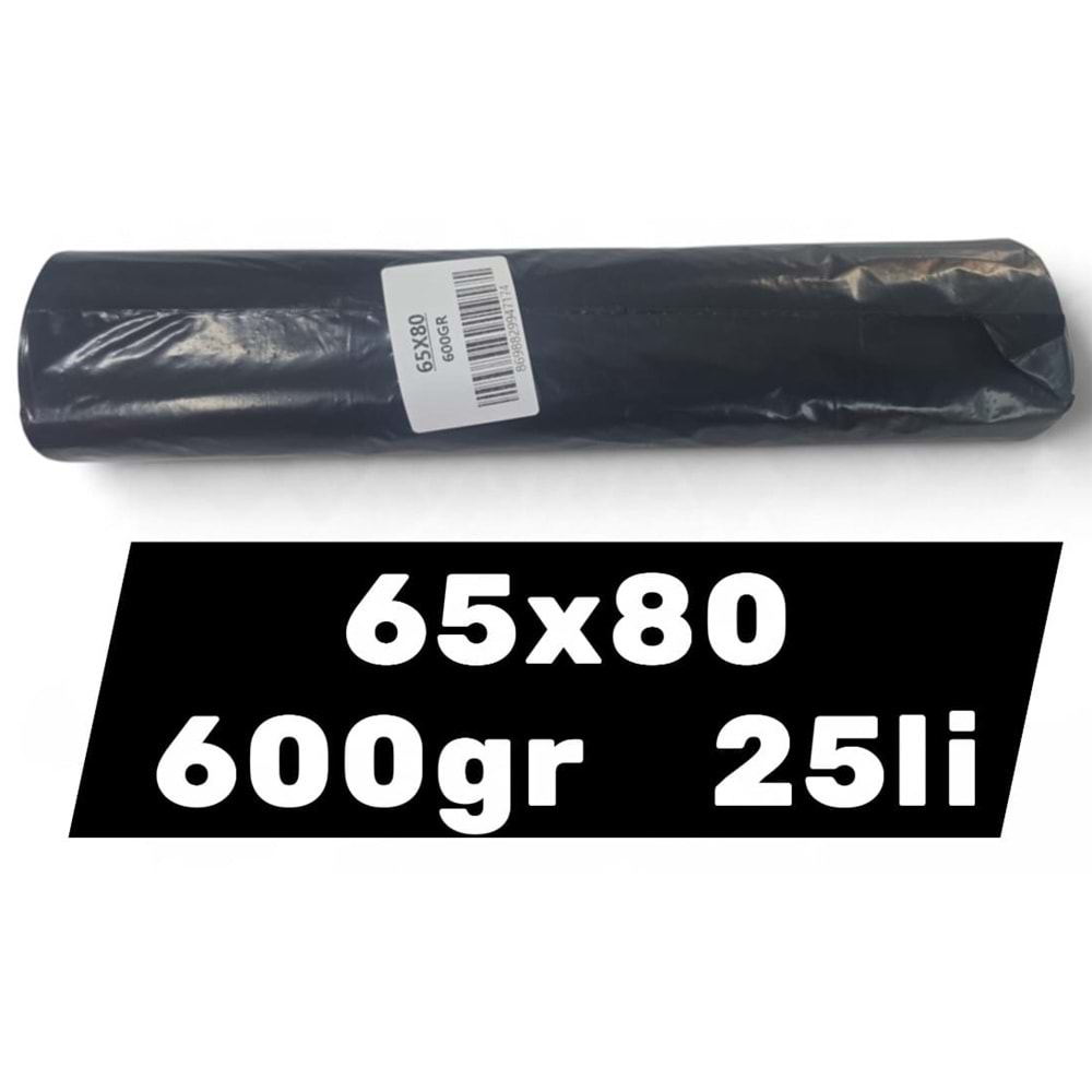 Yücel End. 600gr 65x80 Büyük Çöp Poşeti 25li