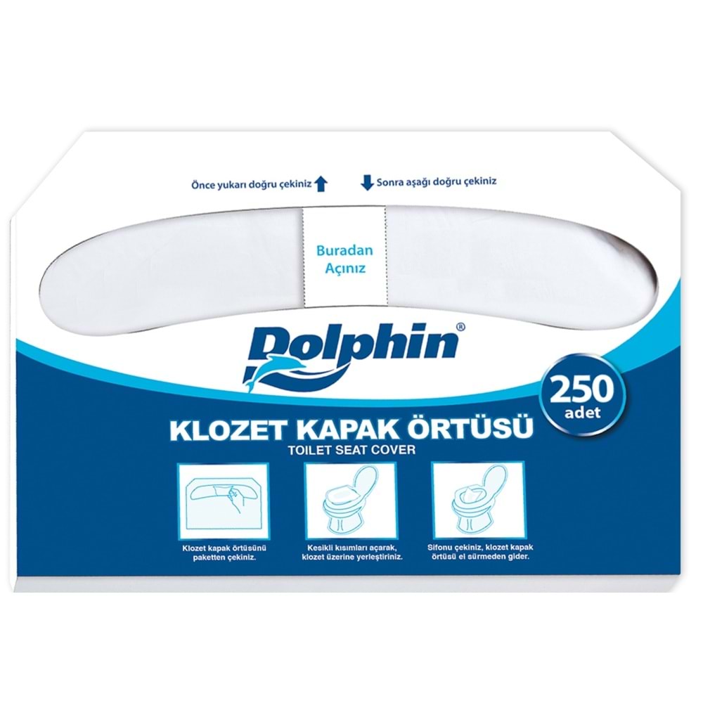 Dolphin Kağıt Klozet Kapak Örtüsü 250li*20pk